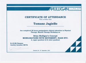 Manual therapy workshop certified course